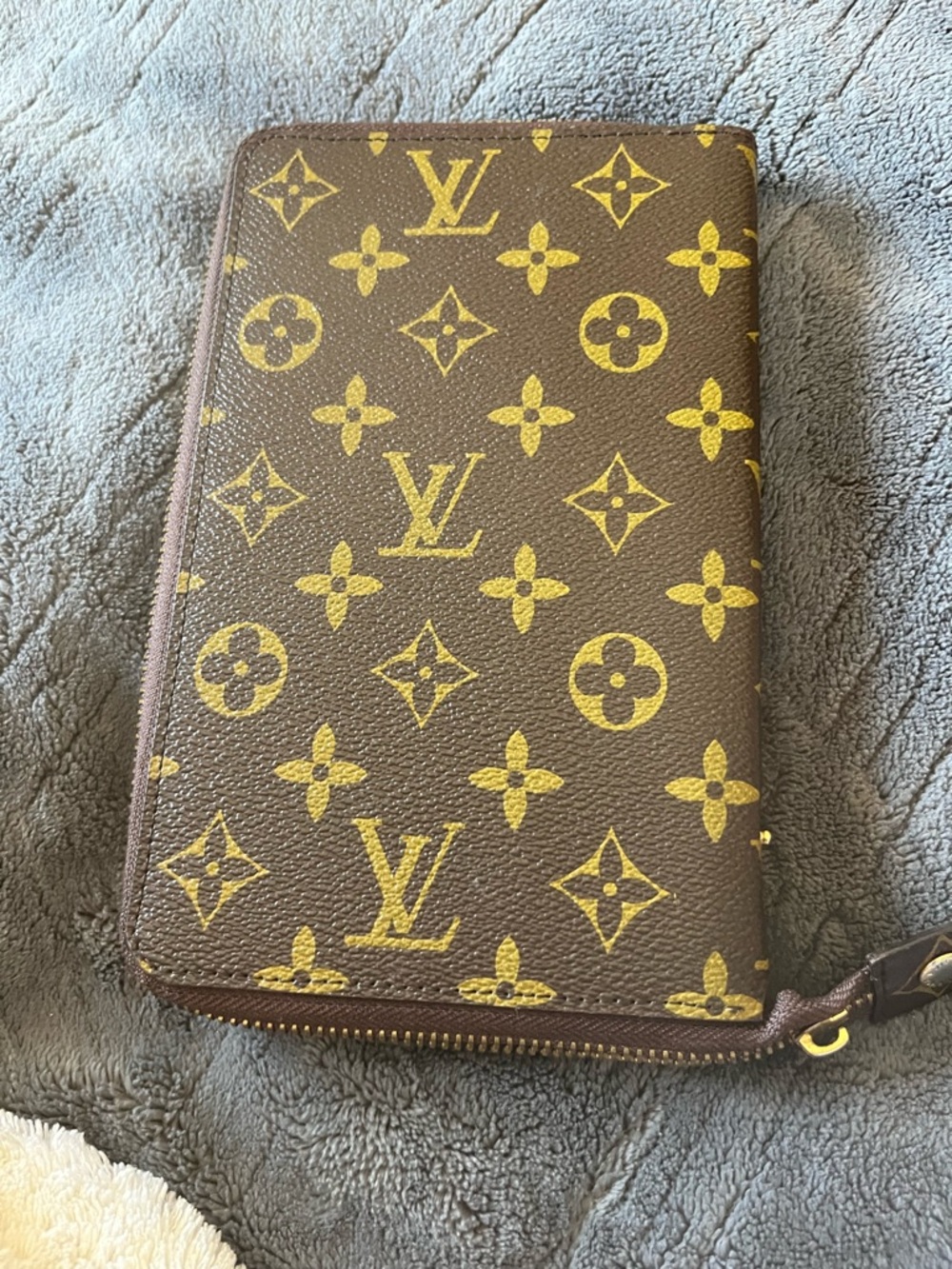 Vintage LV Brown  Zip-Around Daytimer - Picture 6 of 12